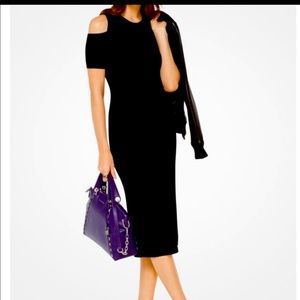 NWT Michael Kors Cold Shoulder Midi Bodycon Dress